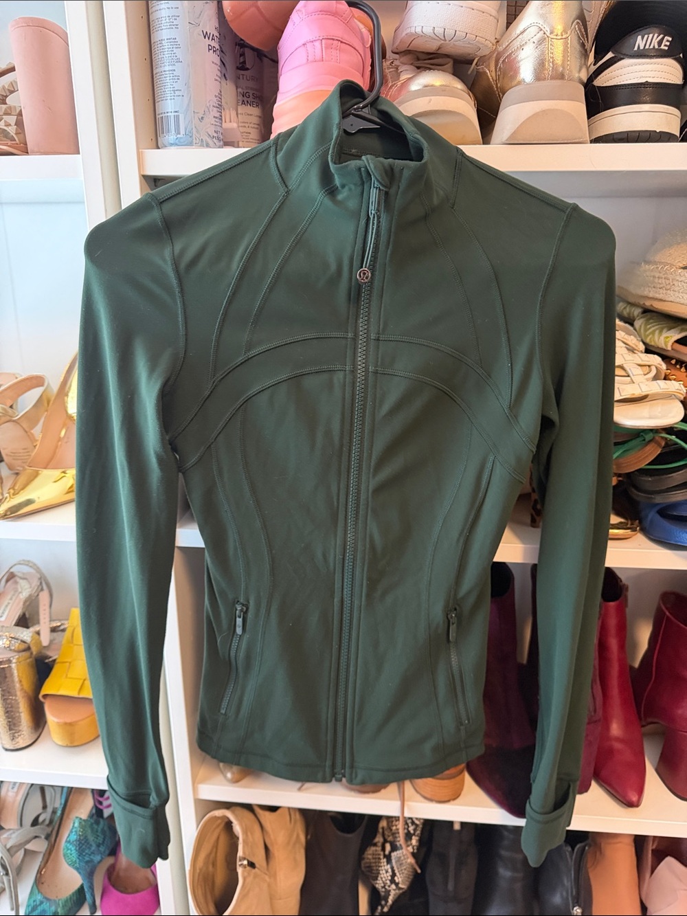 lululemon athletica Forest Green Full-Zip Athletic Jacket